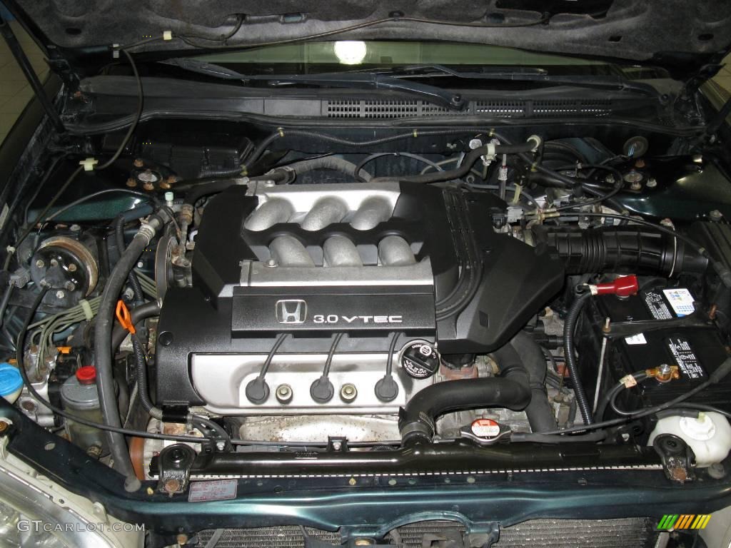 1999 Accord EX V6 Coupe - Dark Emerald Pearl / Ivory photo #25