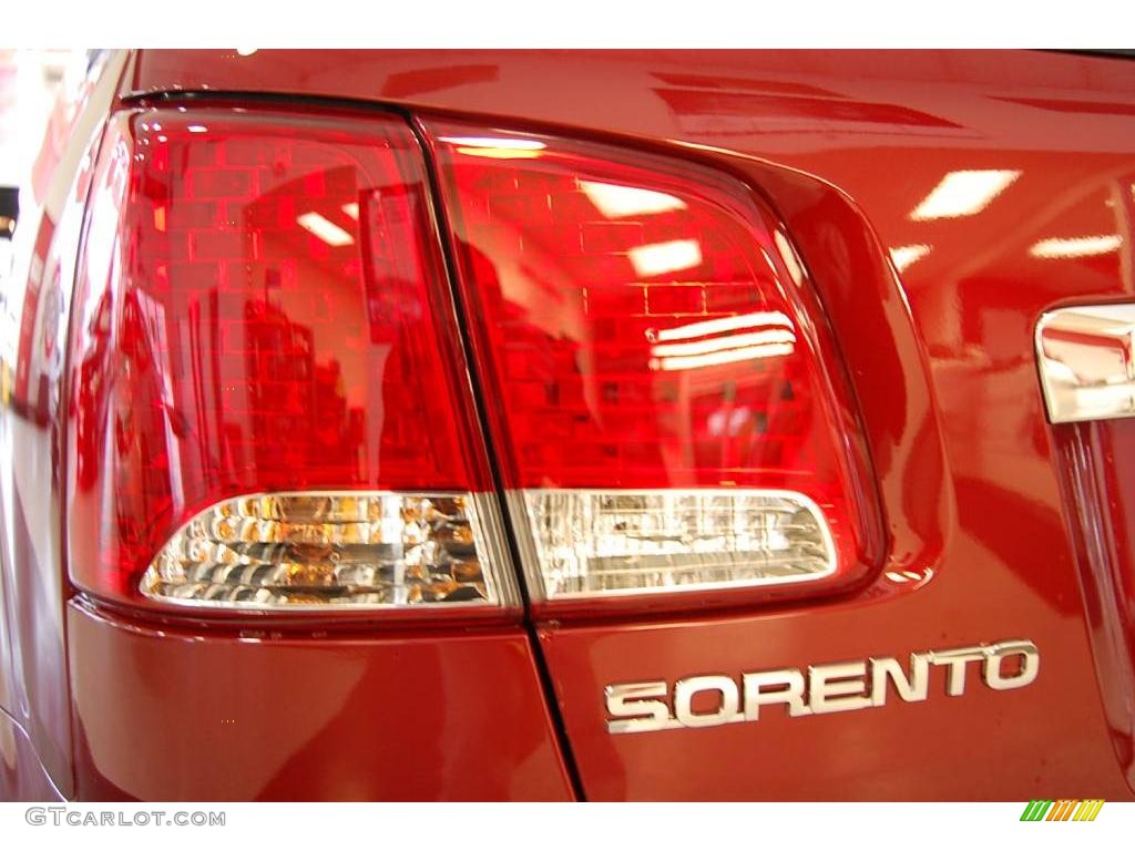 2011 Sorento LX AWD - Spicy Red / Beige photo #50