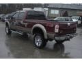 2004 Dark Toreador Red Metallic Ford F350 Super Duty Lariat Crew Cab 4x4  photo #3