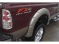 2004 Dark Toreador Red Metallic Ford F350 Super Duty Lariat Crew Cab 4x4  photo #11