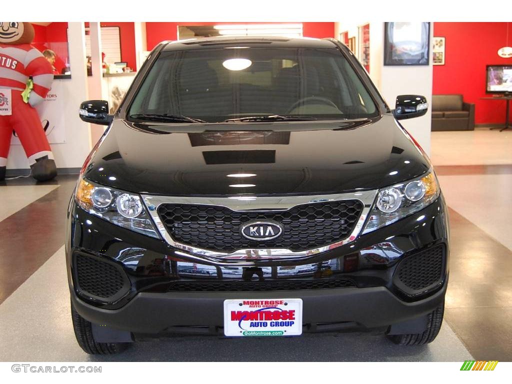 2011 Sorento LX - Ebony Black / Black photo #10