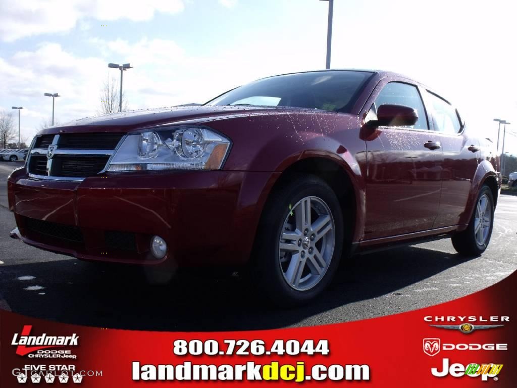 2010 Avenger R/T - Inferno Red Crystal Pearl / Dark Khaki/Light Graystone photo #1