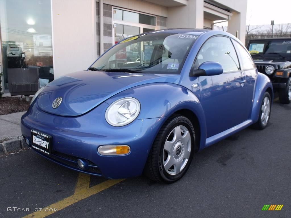2001 New Beetle GLS Coupe - Techno Blue Pearl / Black photo #1