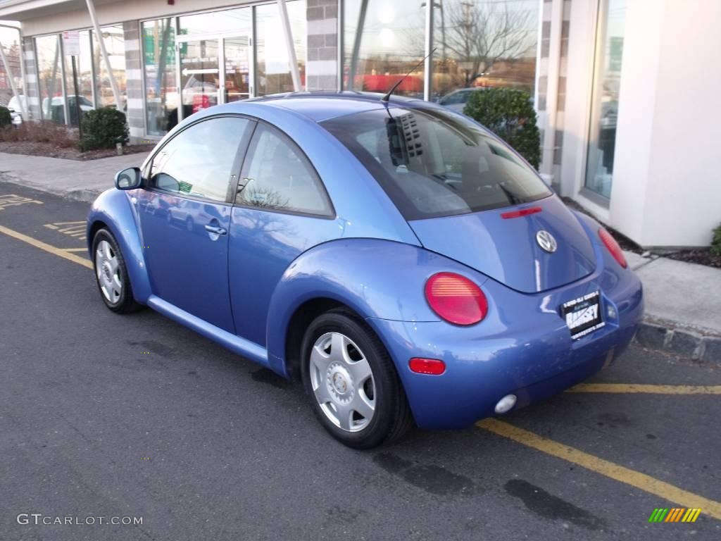 2001 New Beetle GLS Coupe - Techno Blue Pearl / Black photo #4