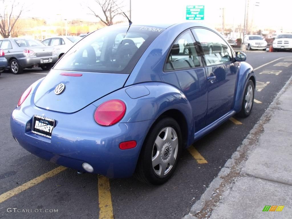 2001 New Beetle GLS Coupe - Techno Blue Pearl / Black photo #6