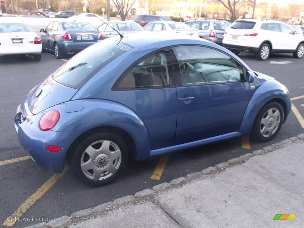 2001 New Beetle GLS Coupe - Techno Blue Pearl / Black photo #7