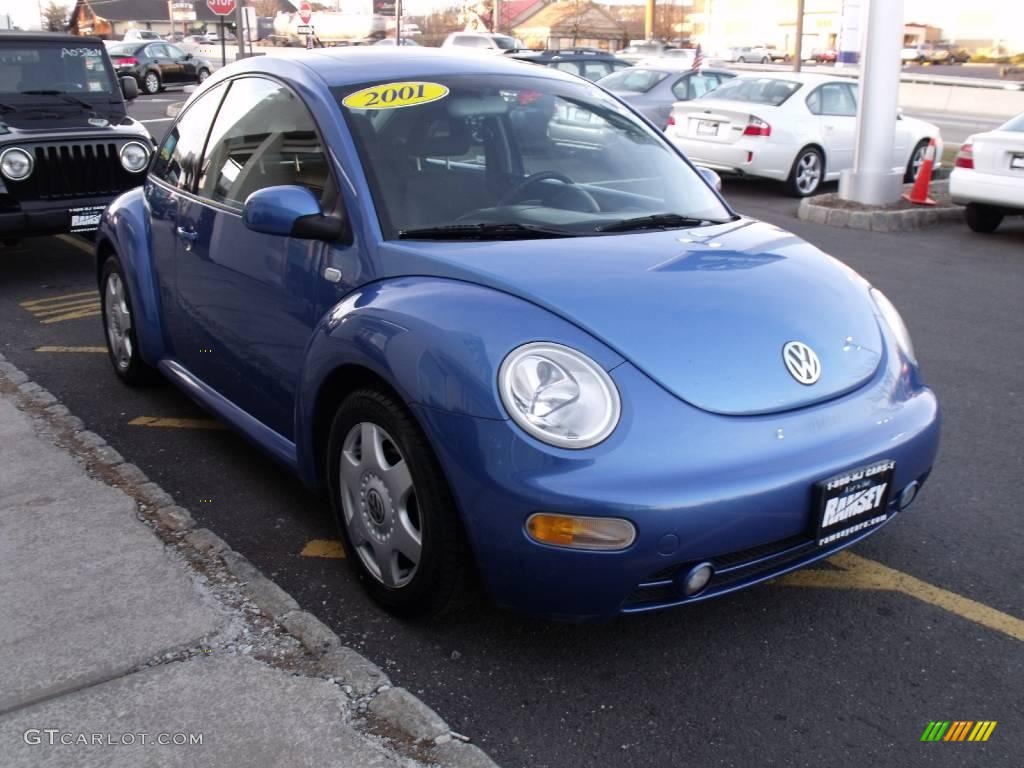 2001 New Beetle GLS Coupe - Techno Blue Pearl / Black photo #9