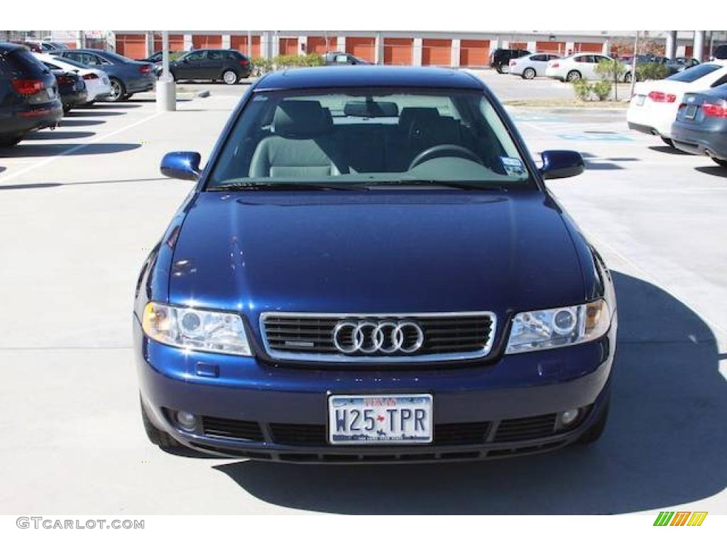 2001 A4 2.8 quattro Sedan - Santorin Blue Pearl Effect / Opal Grey photo #4