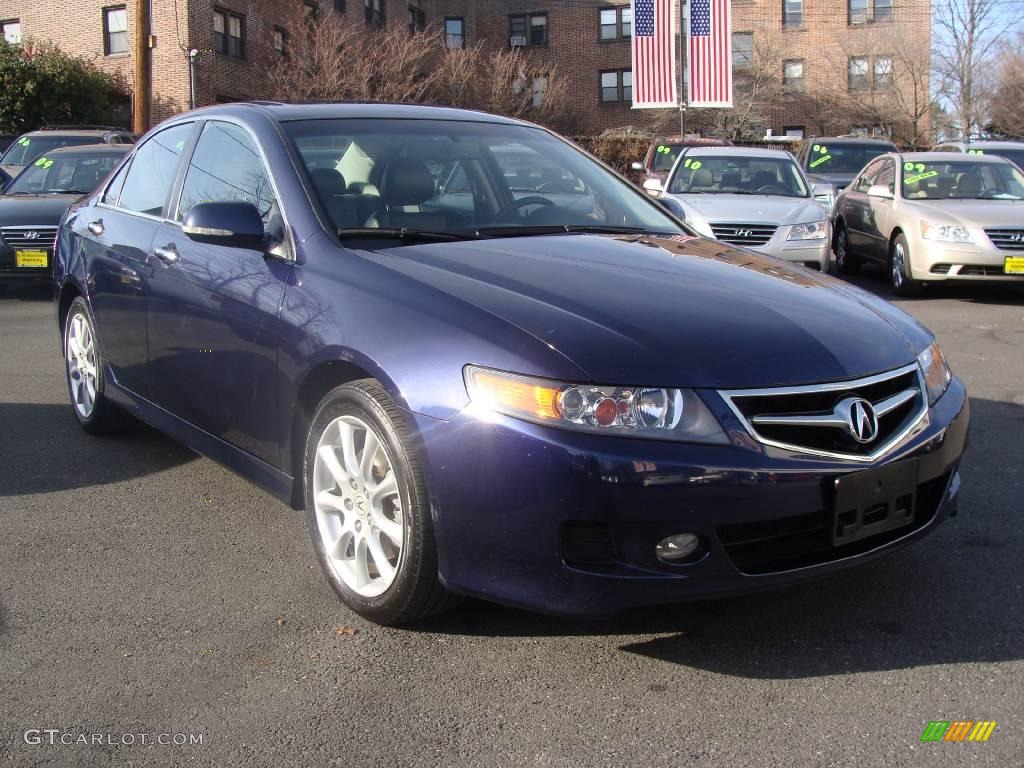 2007 TSX Sedan - Royal Blue Pearl / Ebony photo #1