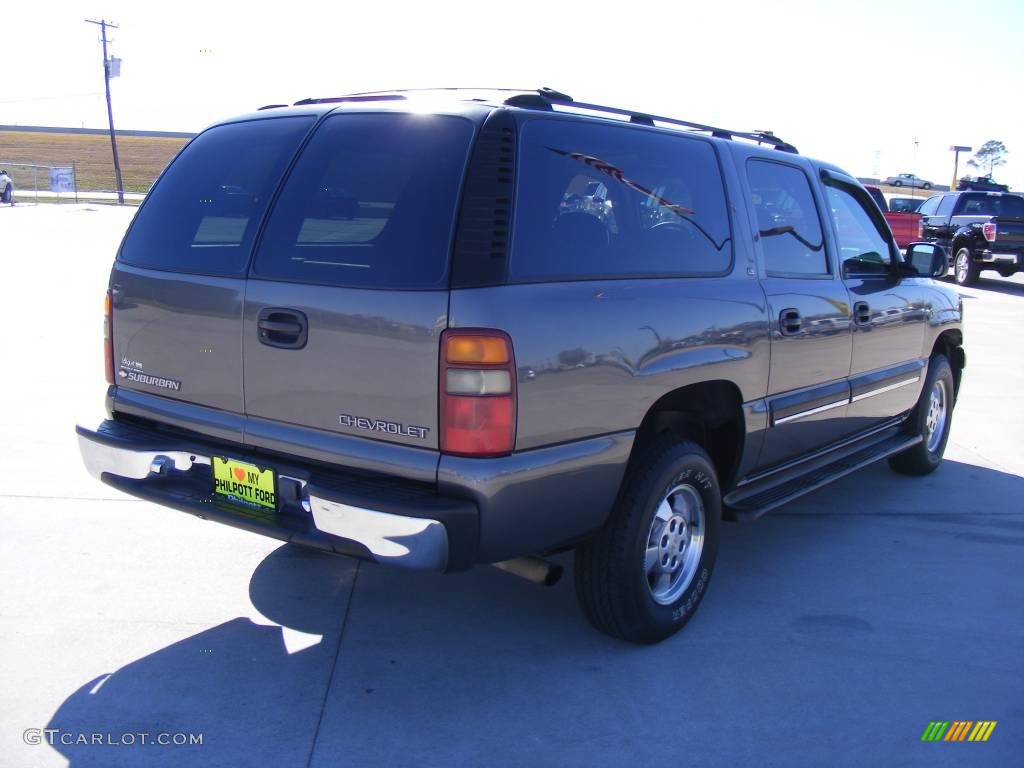 2001 Suburban 1500 LS - Medium Charcoal Gray Metallic / Graphite photo #6