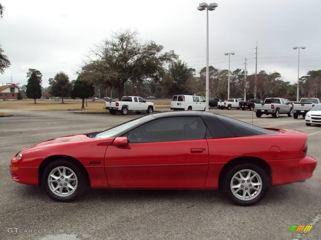 2002 Camaro Z28 Coupe - Bright Rally Red / Ebony Black photo #2