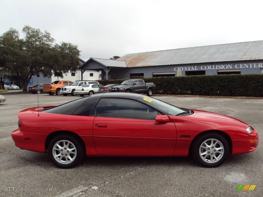 2002 Camaro Z28 Coupe - Bright Rally Red / Ebony Black photo #9