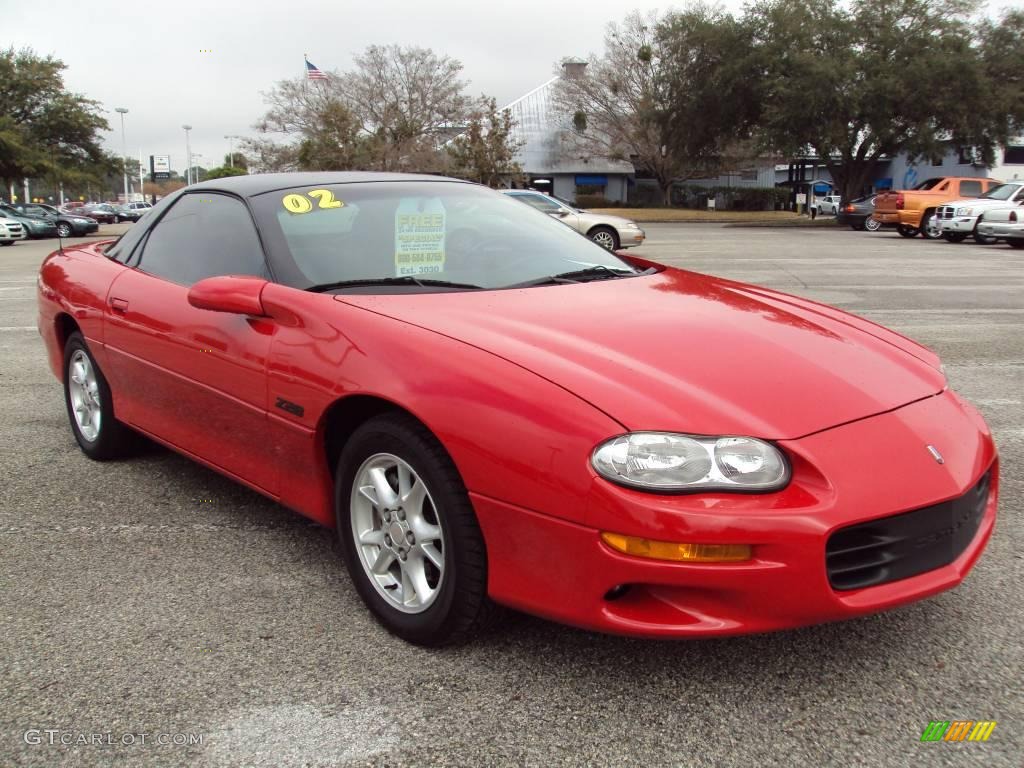 2002 Camaro Z28 Coupe - Bright Rally Red / Ebony Black photo #10