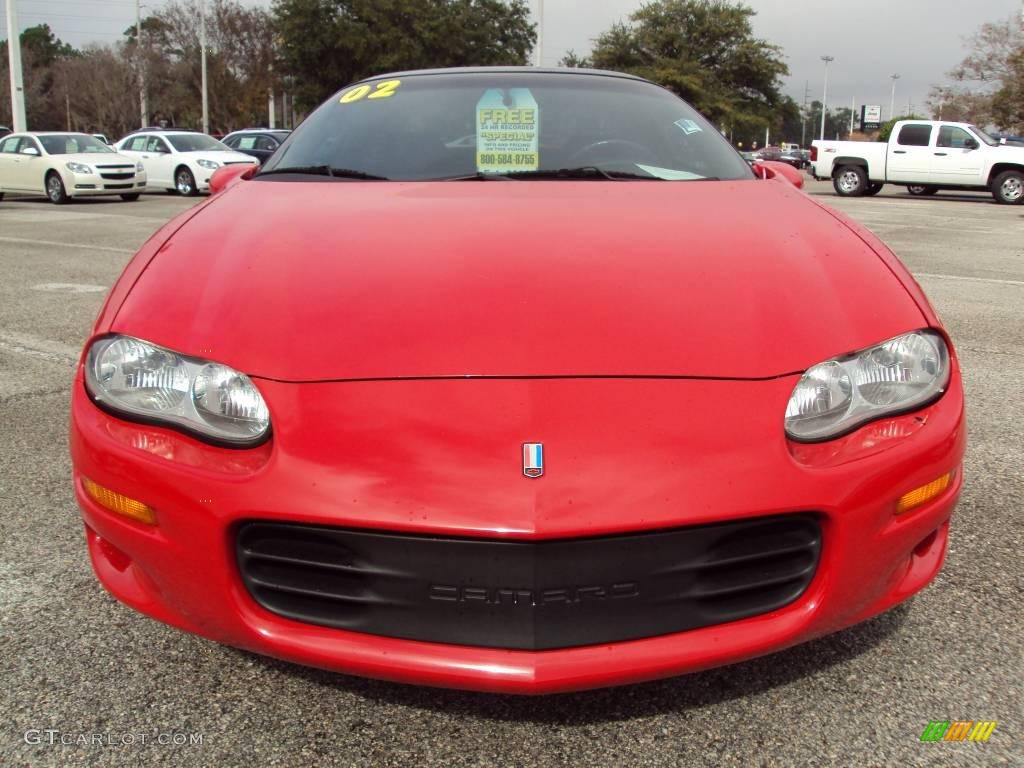 2002 Camaro Z28 Coupe - Bright Rally Red / Ebony Black photo #12