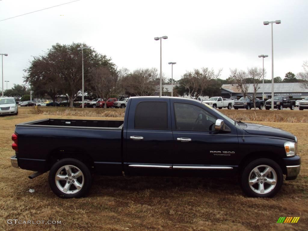 2007 Ram 1500 Thunder Road Quad Cab 4x4 - Patriot Blue Pearl / Medium Slate Gray photo #9