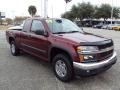 2008 Deep Ruby Metallic Chevrolet Colorado LT Extended Cab  photo #10