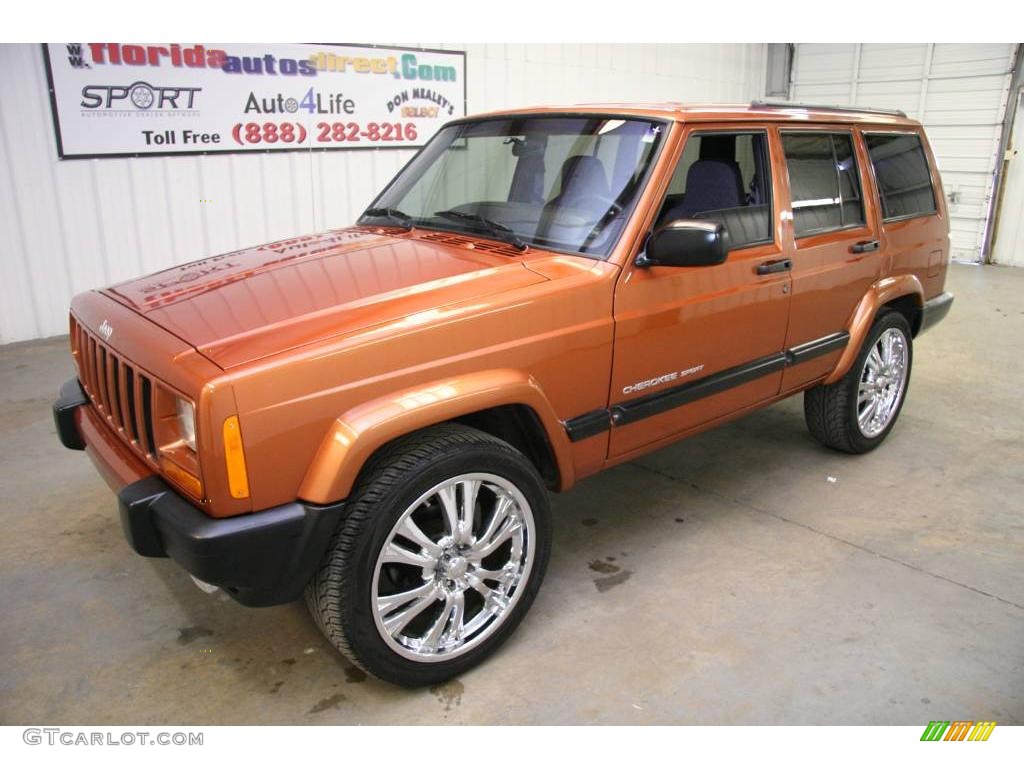 2001 Cherokee Sport - Amber Fire Pearl / Agate photo #4