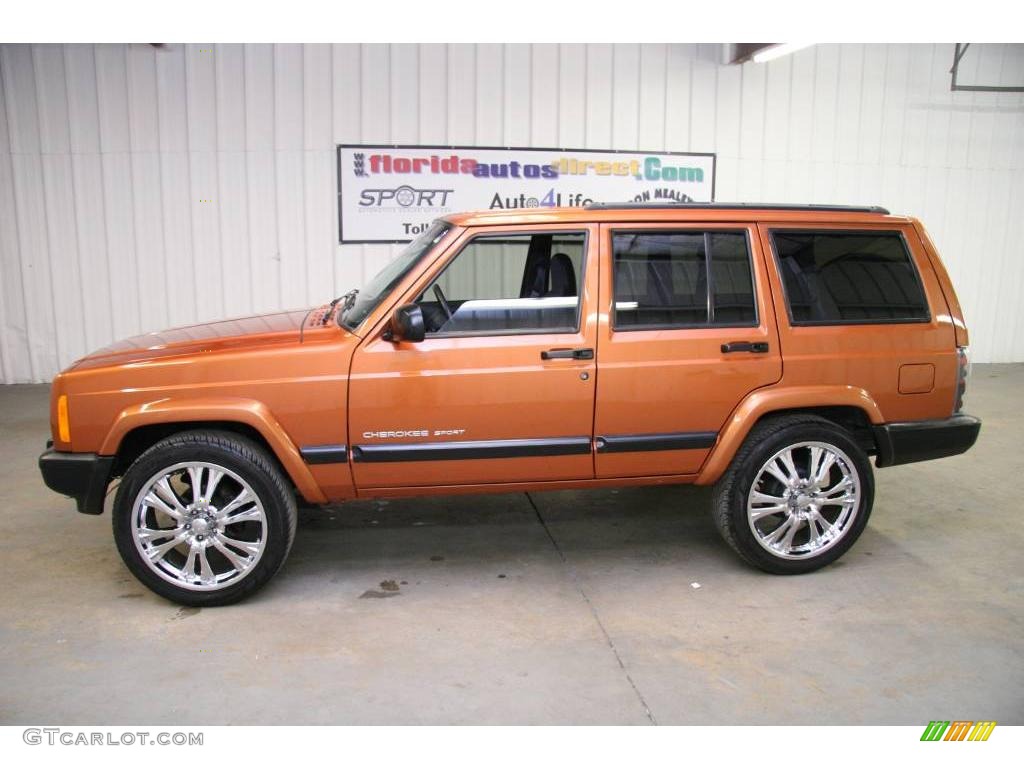 2001 Cherokee Sport - Amber Fire Pearl / Agate photo #8