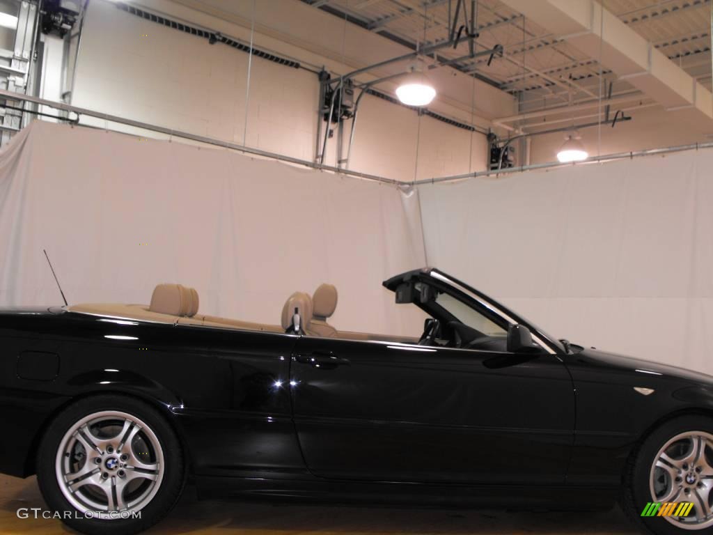 2005 3 Series 330i Convertible - Jet Black / Sand photo #14