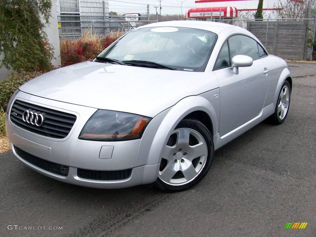 2002 TT 1.8T quattro Coupe - Lake Silver Metallic / Ebony photo #1