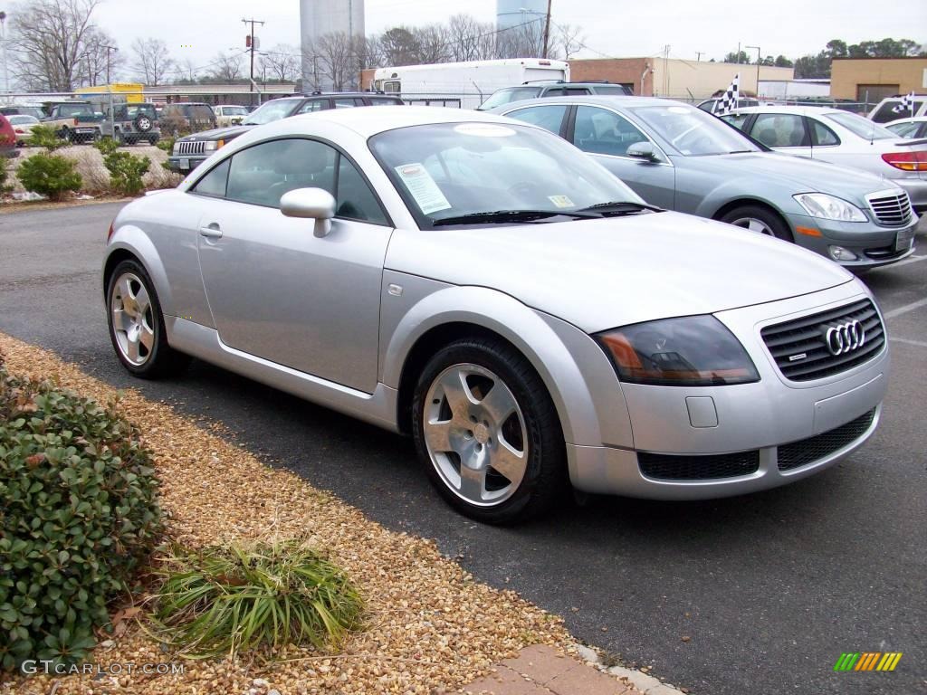 2002 TT 1.8T quattro Coupe - Lake Silver Metallic / Ebony photo #4