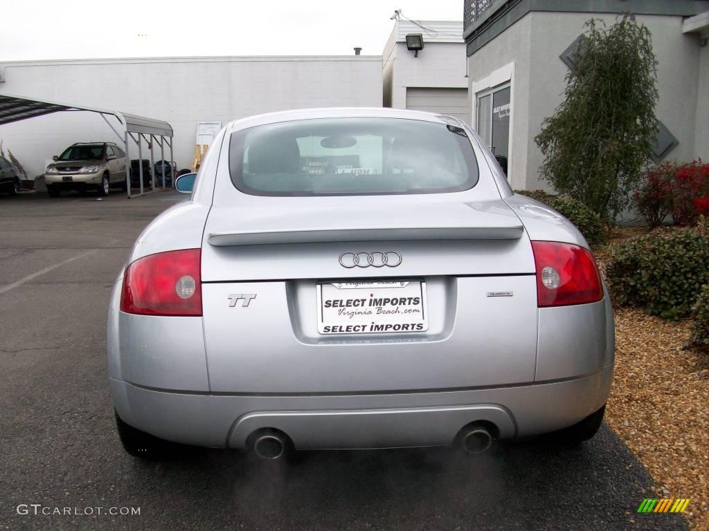 2002 TT 1.8T quattro Coupe - Lake Silver Metallic / Ebony photo #7
