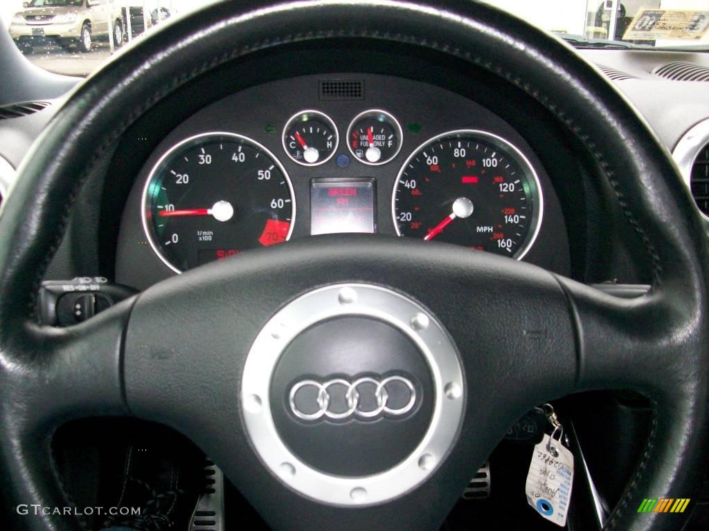 2002 TT 1.8T quattro Coupe - Lake Silver Metallic / Ebony photo #14