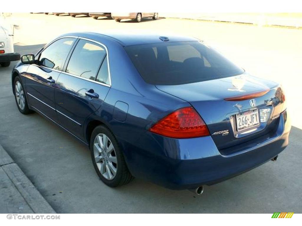 2006 Accord EX-L V6 Sedan - Sapphire Blue Pearl / Black photo #2