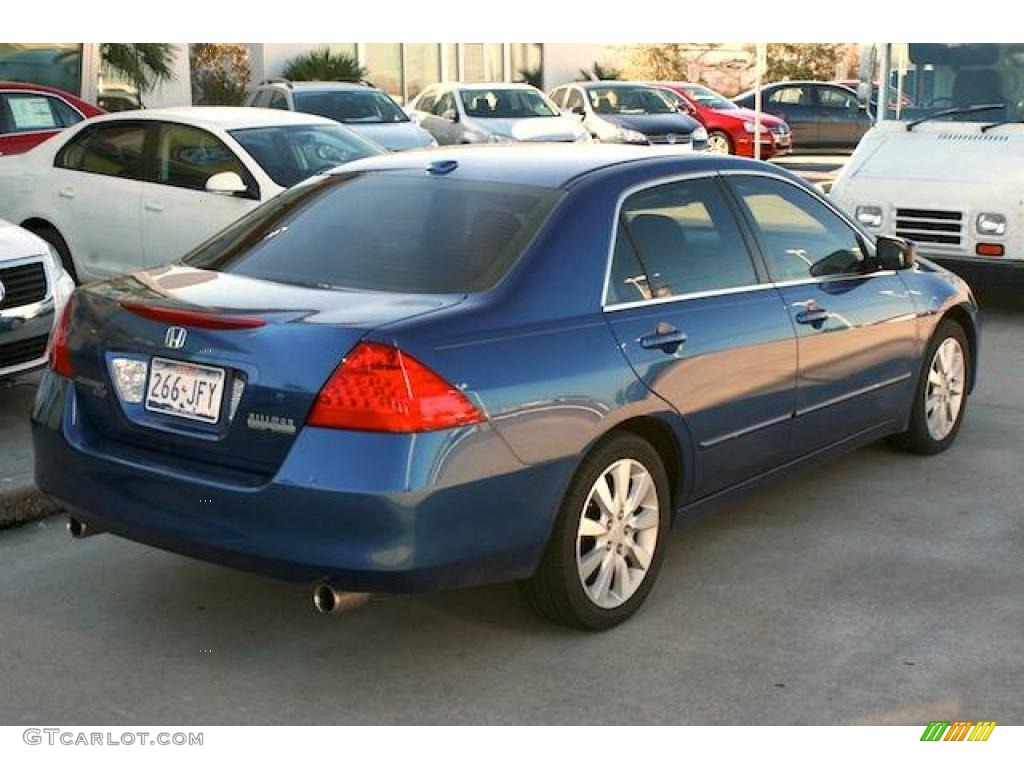2006 Accord EX-L V6 Sedan - Sapphire Blue Pearl / Black photo #10