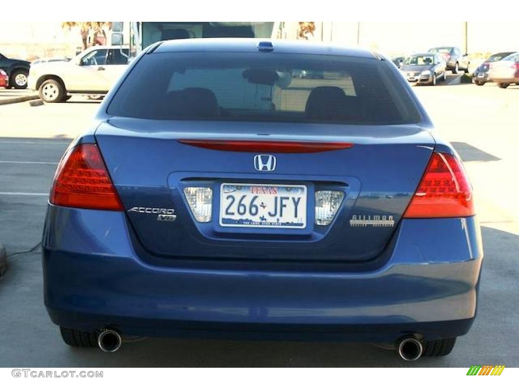 2006 Accord EX-L V6 Sedan - Sapphire Blue Pearl / Black photo #13