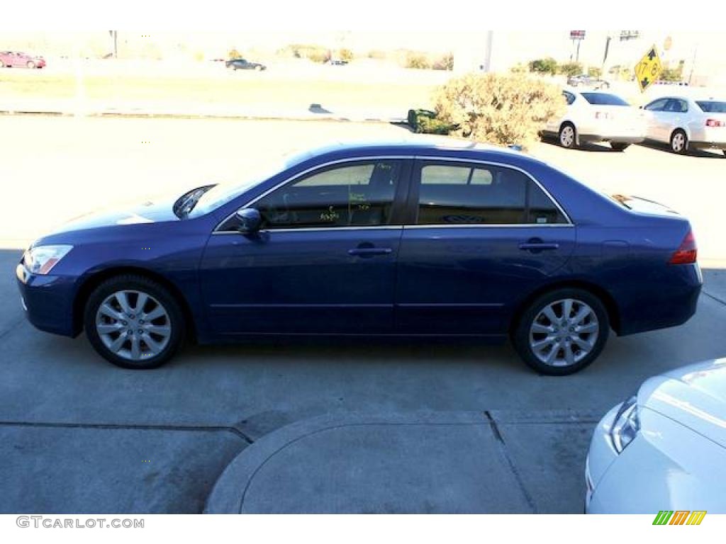 2006 Accord EX-L V6 Sedan - Sapphire Blue Pearl / Black photo #16