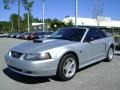 2001 Silver Metallic Ford Mustang GT Convertible  photo #3