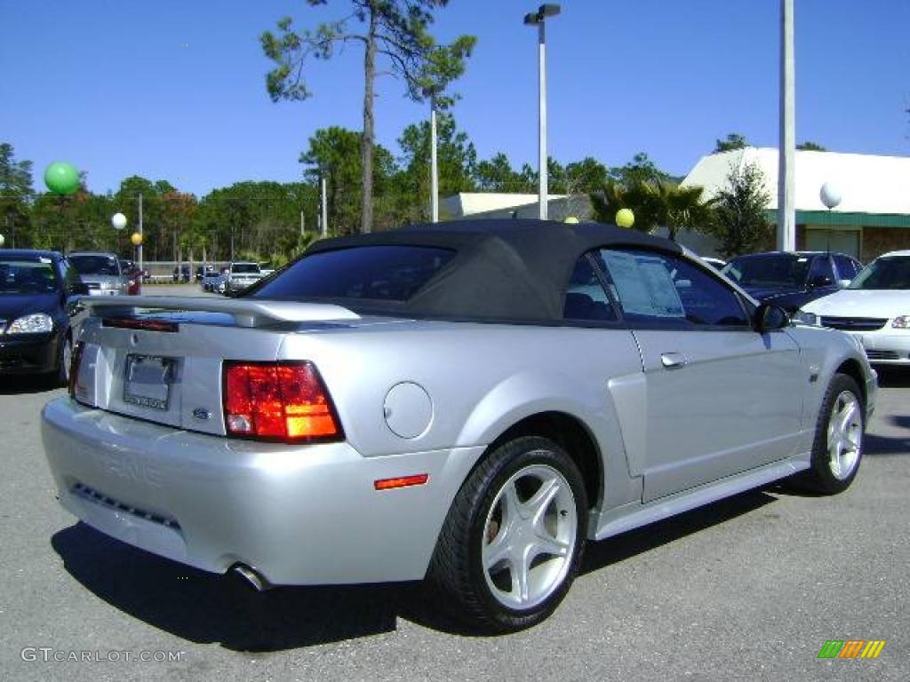 2001 Mustang GT Convertible - Silver Metallic / Medium Graphite photo #7