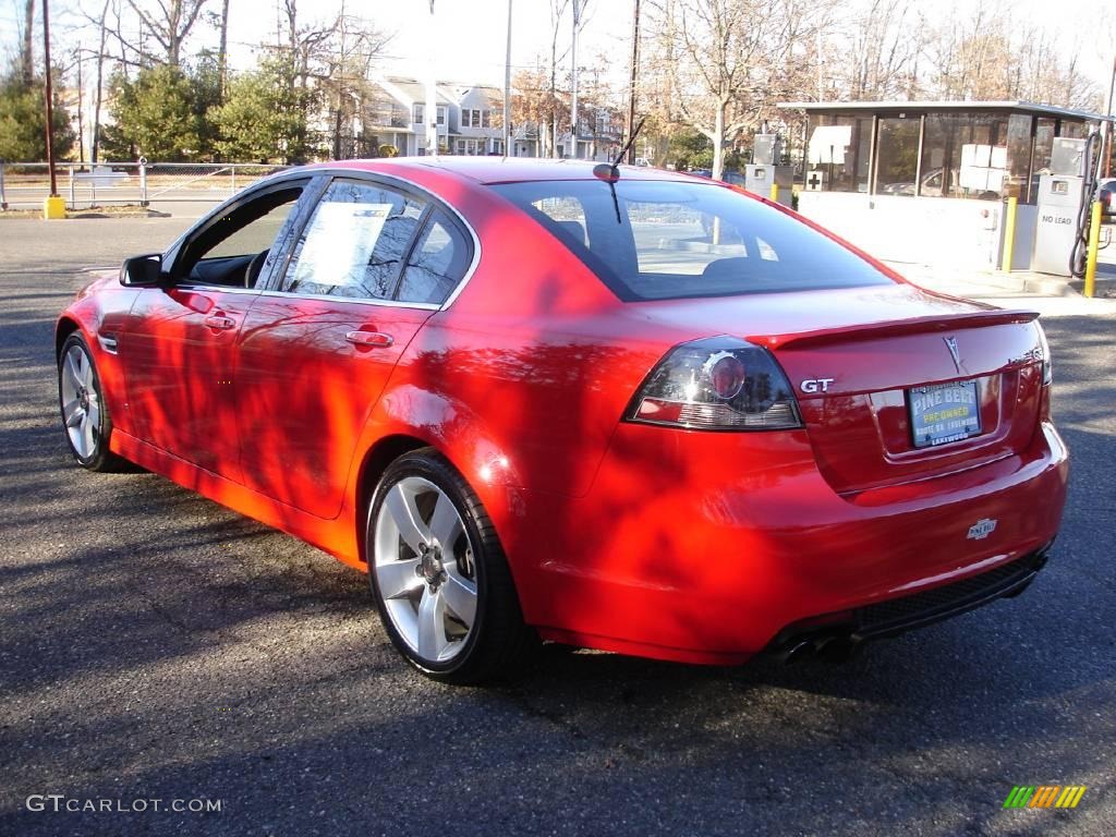 2009 G8 GT - Liquid Red / Onyx/Red photo #6