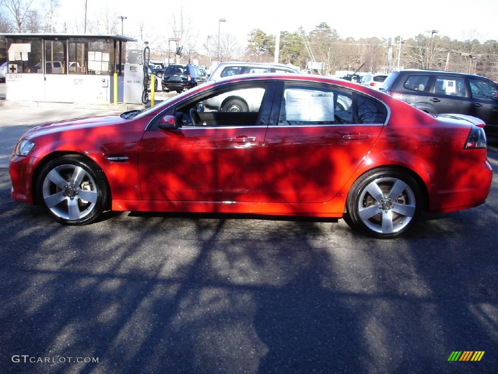 2009 G8 GT - Liquid Red / Onyx/Red photo #9