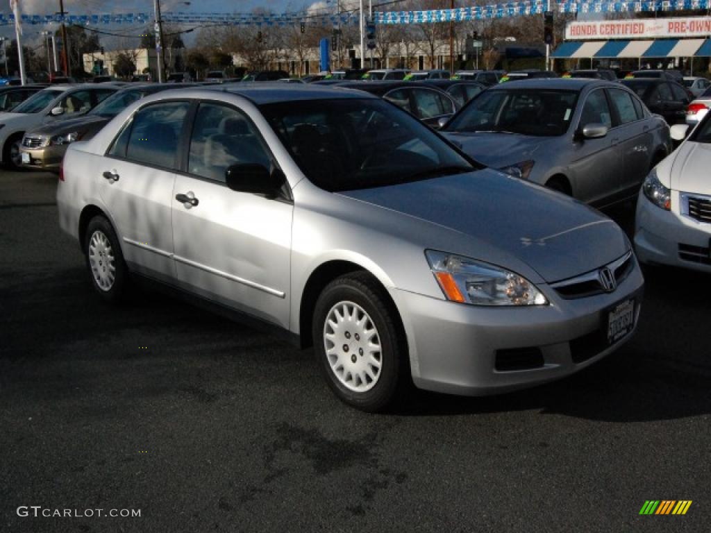 2006 Accord Value Package Sedan - Alabaster Silver Metallic / Gray photo #1