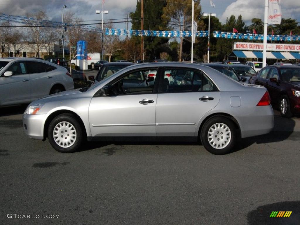 2006 Accord Value Package Sedan - Alabaster Silver Metallic / Gray photo #6