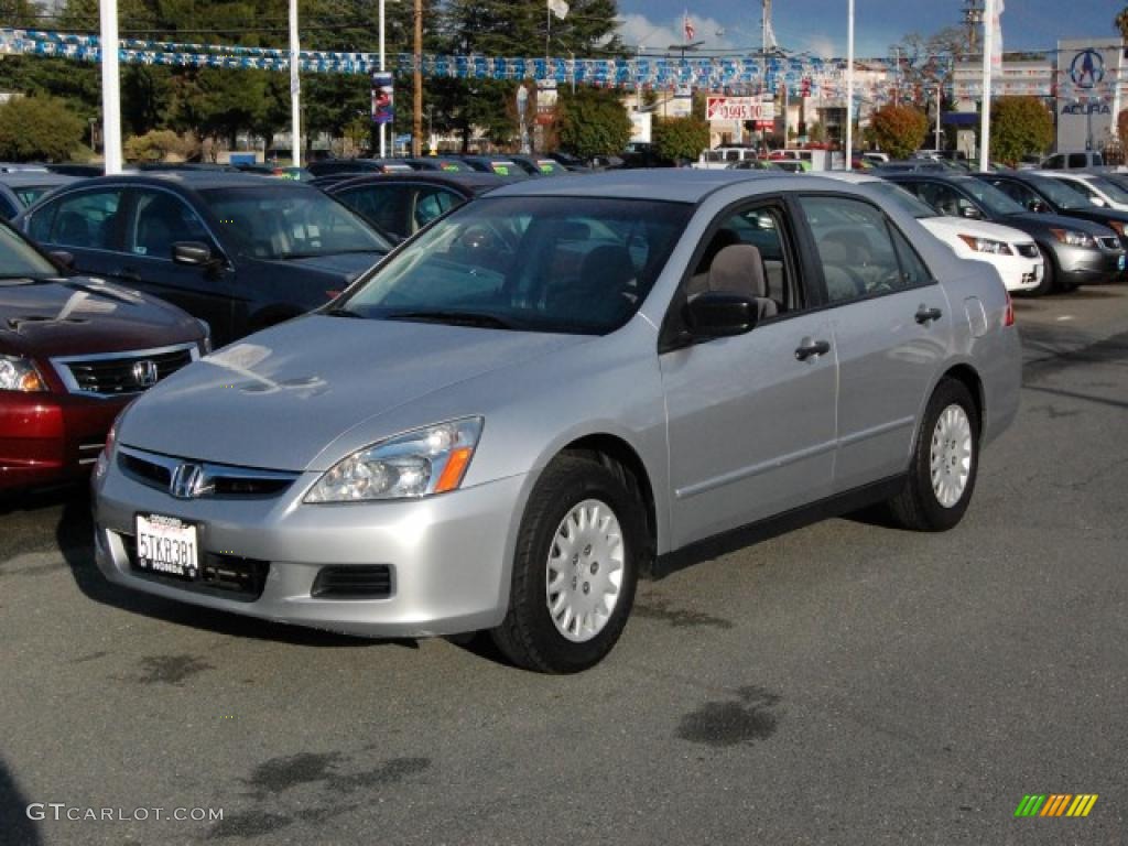 2006 Accord Value Package Sedan - Alabaster Silver Metallic / Gray photo #7