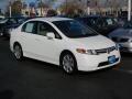 2007 Taffeta White Honda Civic LX Sedan  photo #2