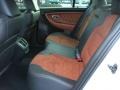 2010 Ford Taurus Charcoal Black/Umber Brown Interior Rear Seat Photo