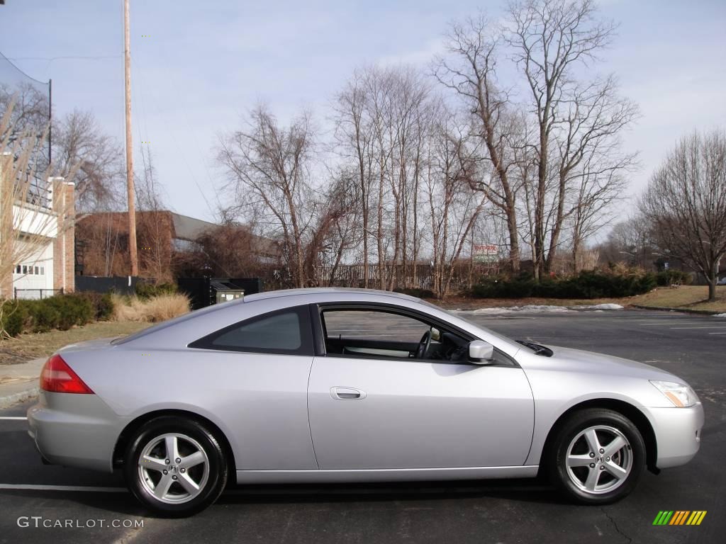 2003 Accord EX Coupe - Satin Silver Metallic / Black photo #7