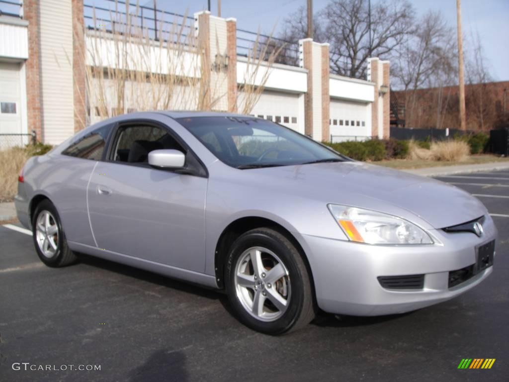 2003 Accord EX Coupe - Satin Silver Metallic / Black photo #8