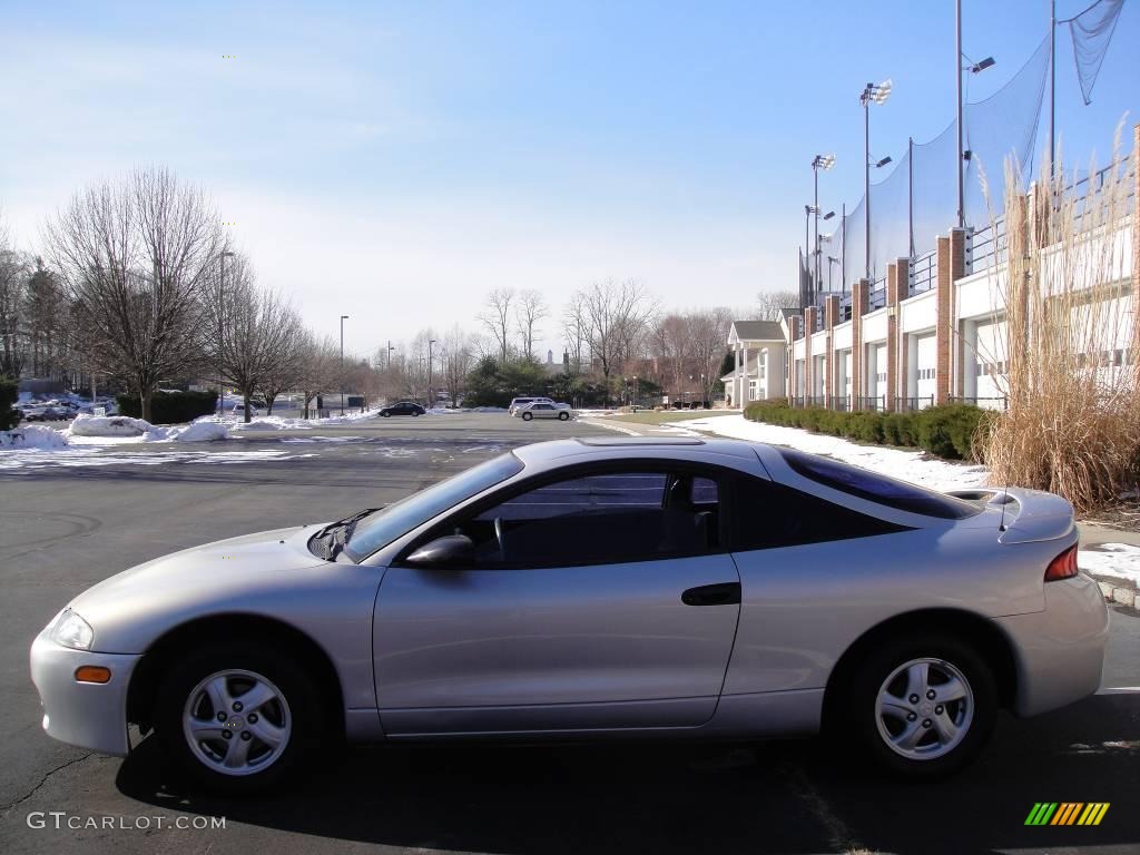 1999 Eclipse RS Coupe - Minden Silver Pearl / Gray photo #3