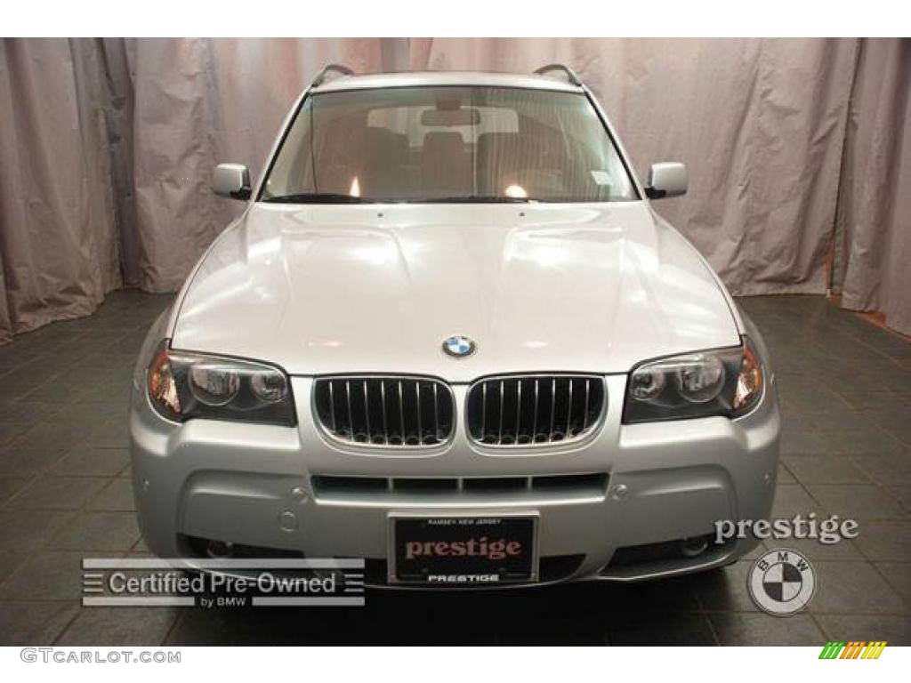 2006 X3 3.0i - Titanium Silver Metallic / Black photo #6