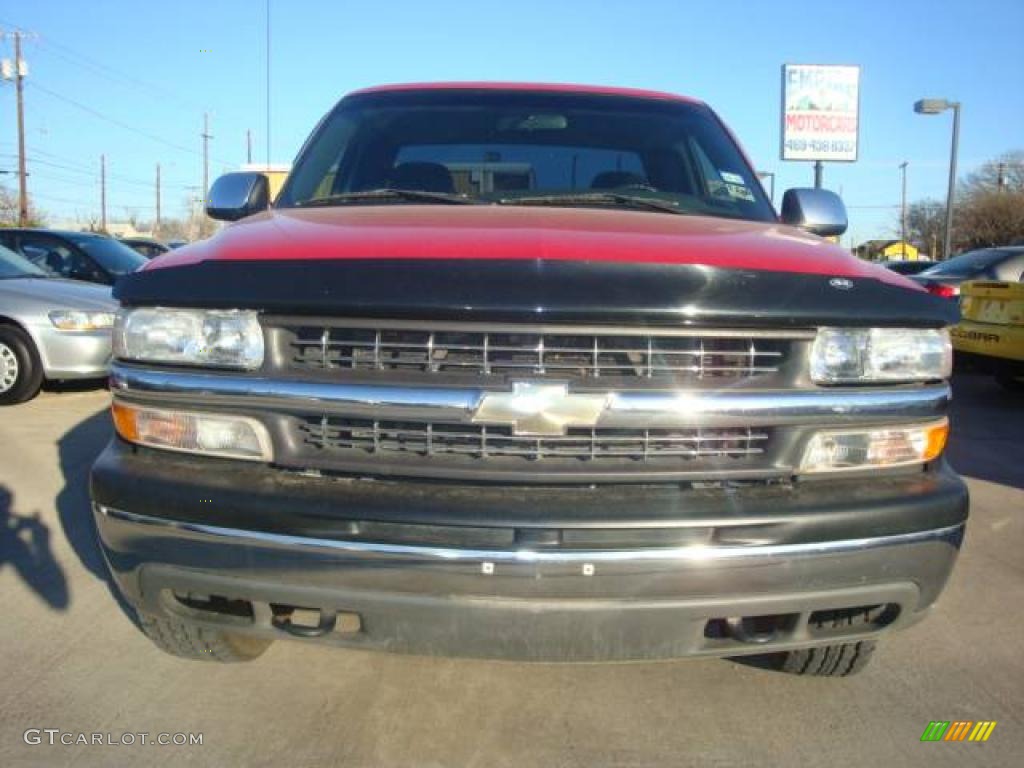 2002 Silverado 1500 LS Extended Cab 4x4 - Victory Red / Graphite Gray photo #1