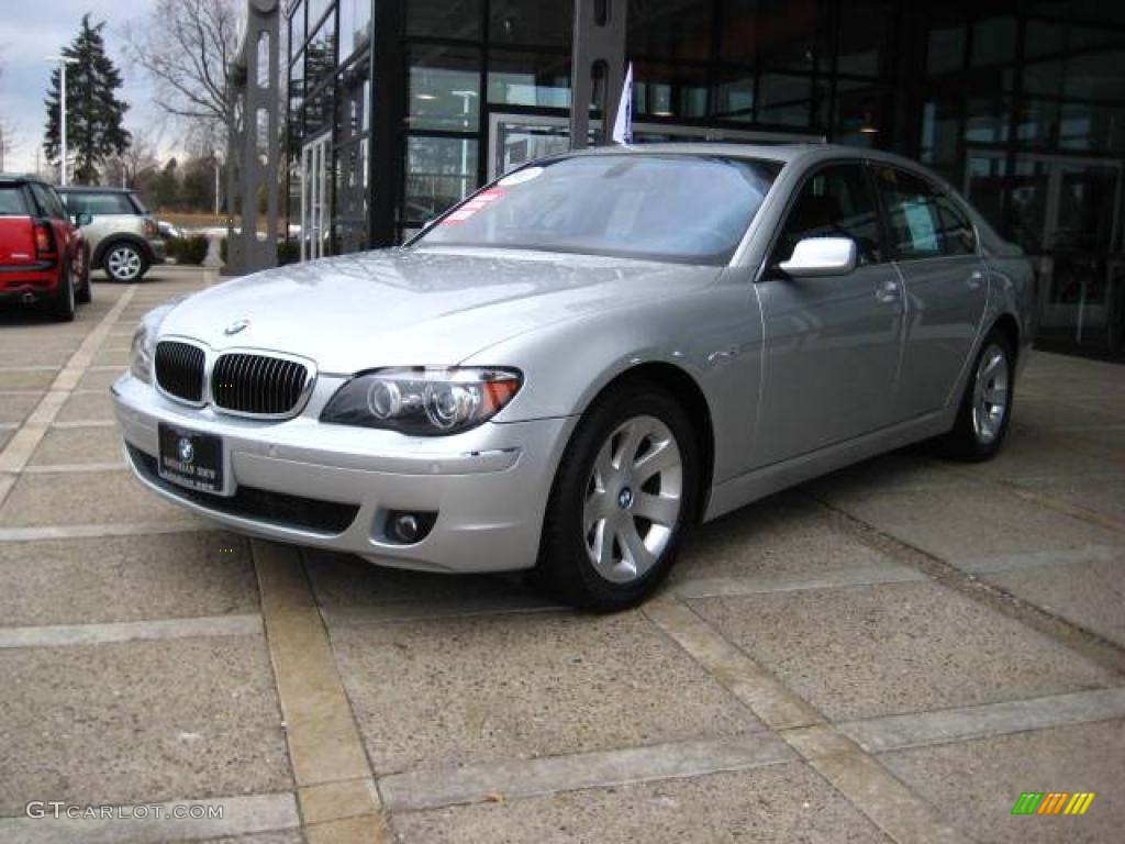 2007 7 Series 750i Sedan - Titanium Silver Metallic / Black photo #4
