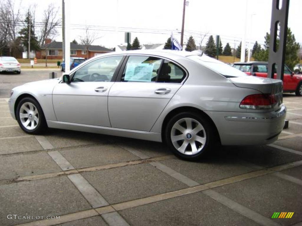 2007 7 Series 750i Sedan - Titanium Silver Metallic / Black photo #5