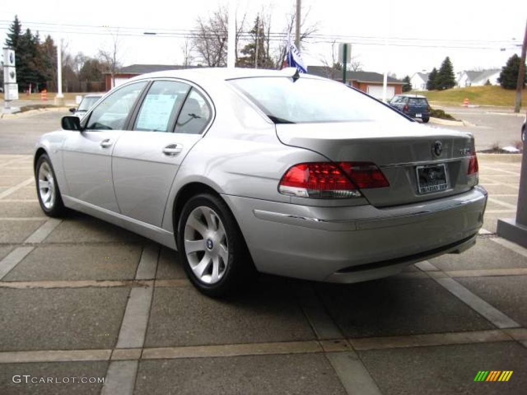 2007 7 Series 750i Sedan - Titanium Silver Metallic / Black photo #6