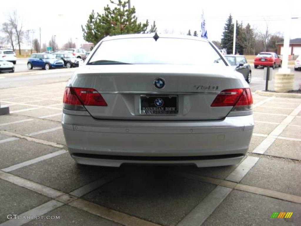 2007 7 Series 750i Sedan - Titanium Silver Metallic / Black photo #7