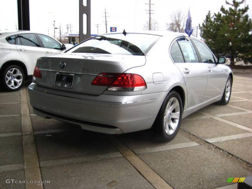 2007 7 Series 750i Sedan - Titanium Silver Metallic / Black photo #8